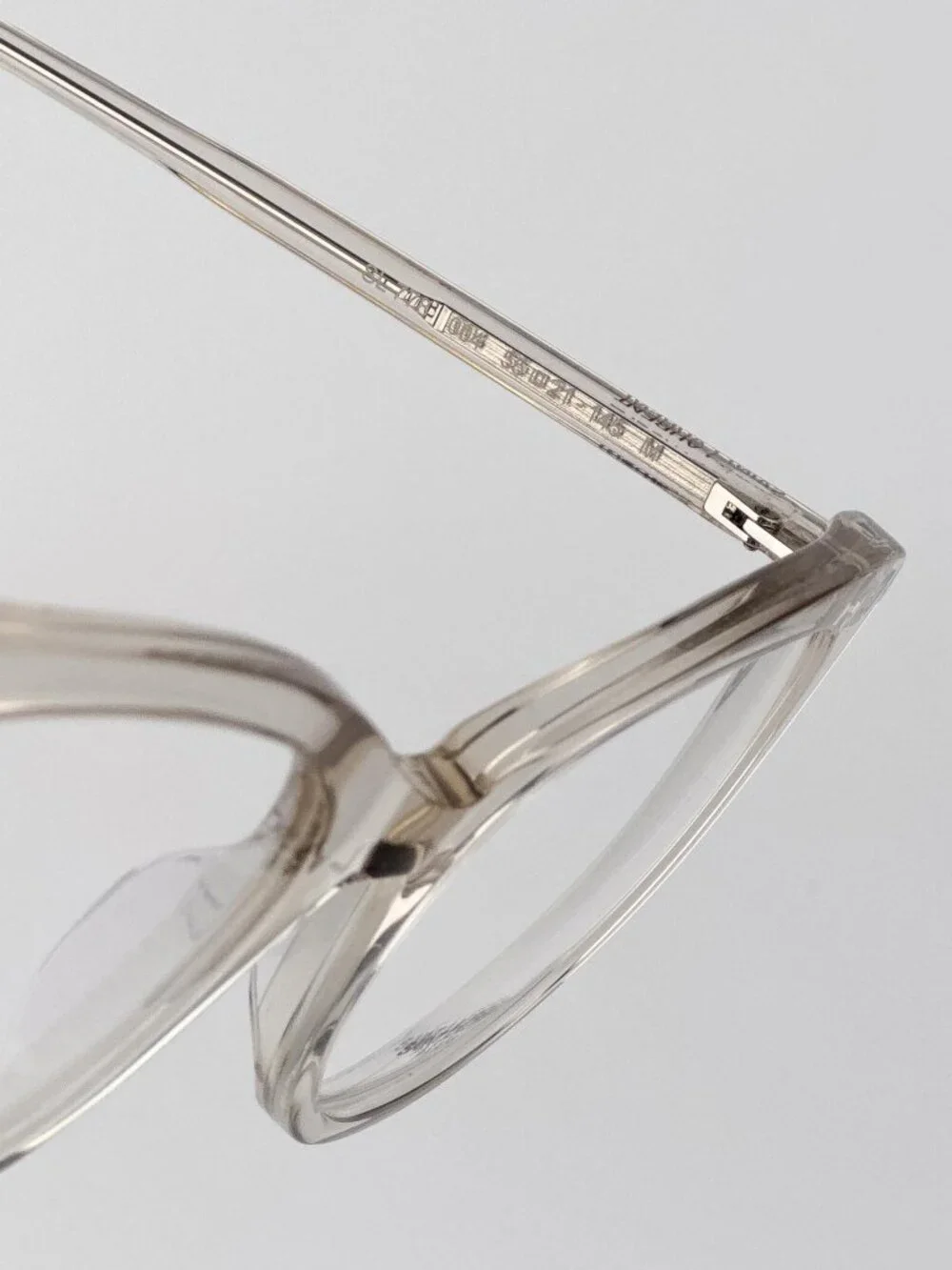 Saint Laurent SL778 004 Cat Eye Eyeglasses Transparent Beige | Women’s Designer
